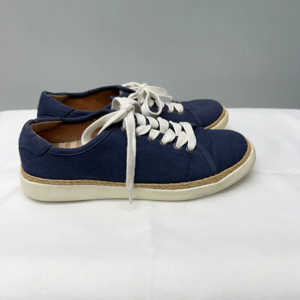 Vionic Hattie VS223 lace up shoes women's 6‎ canvas nautical